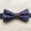 Create Your Own Brand Jacquard Polyester Paisley Pre-Tied Ribbon Bow Tie